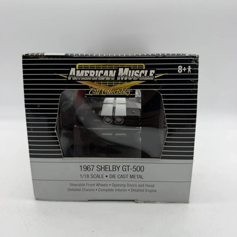 ERTL 39228 American Muscle 1967 Shelby GT-500 Black 1:18 Scale 2005 Die-Cast Car